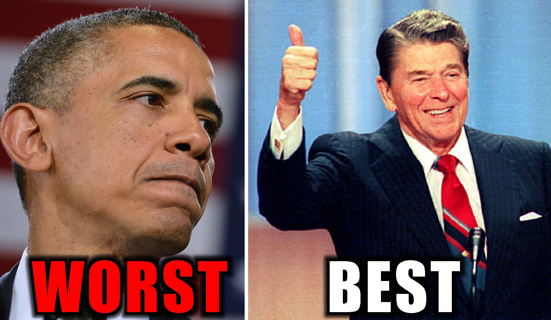 New Poll: Obama The WORST President, Ronald Reagan The BEST President ...